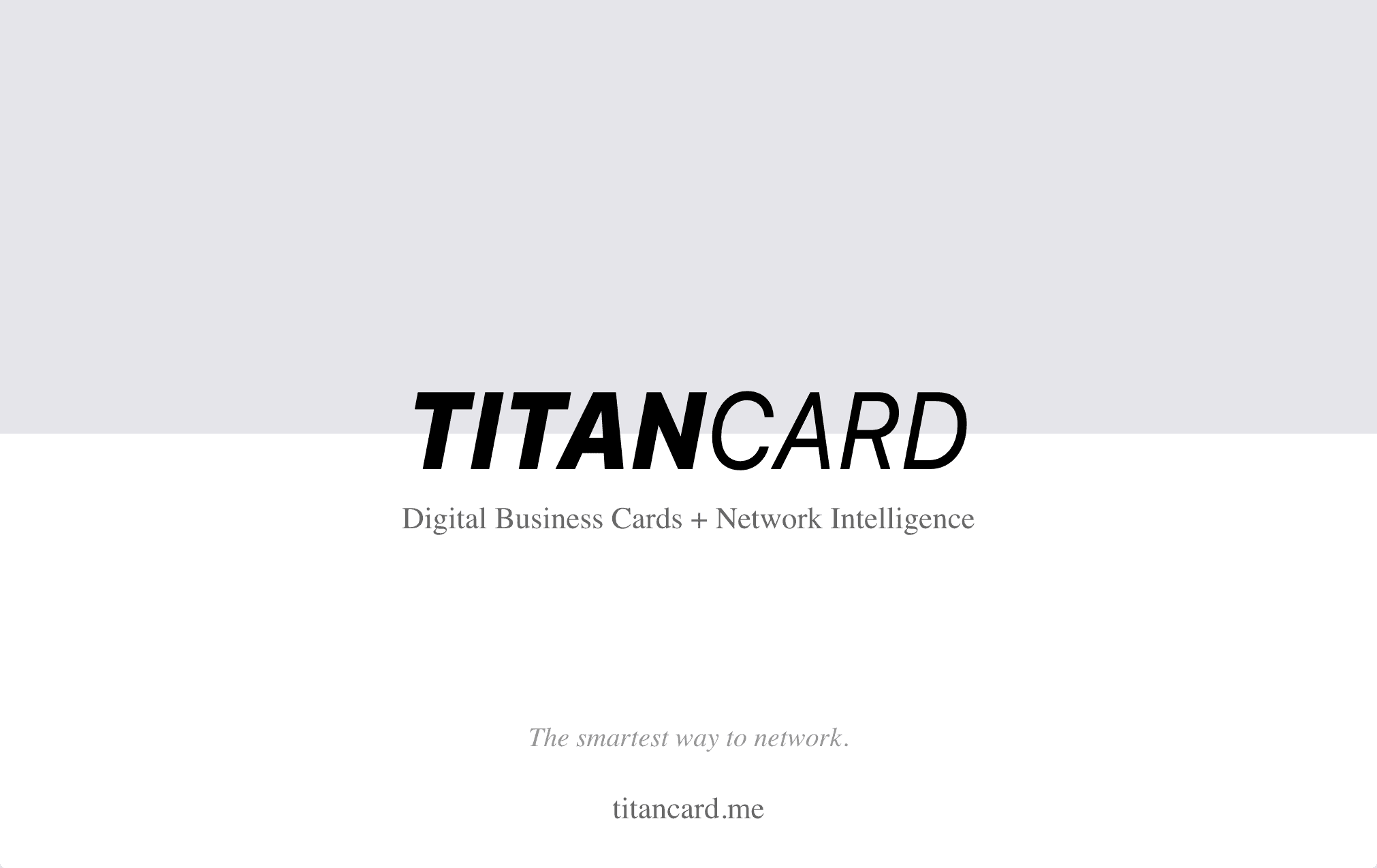 TitanCard NFC Business Card - Back
